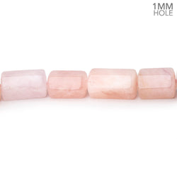 10x8-13x9mm Morganite (Pink Beryl) Hexagon Tubes 16 inch 32 large hole beads AA (ONLINE ORDER ONLY)