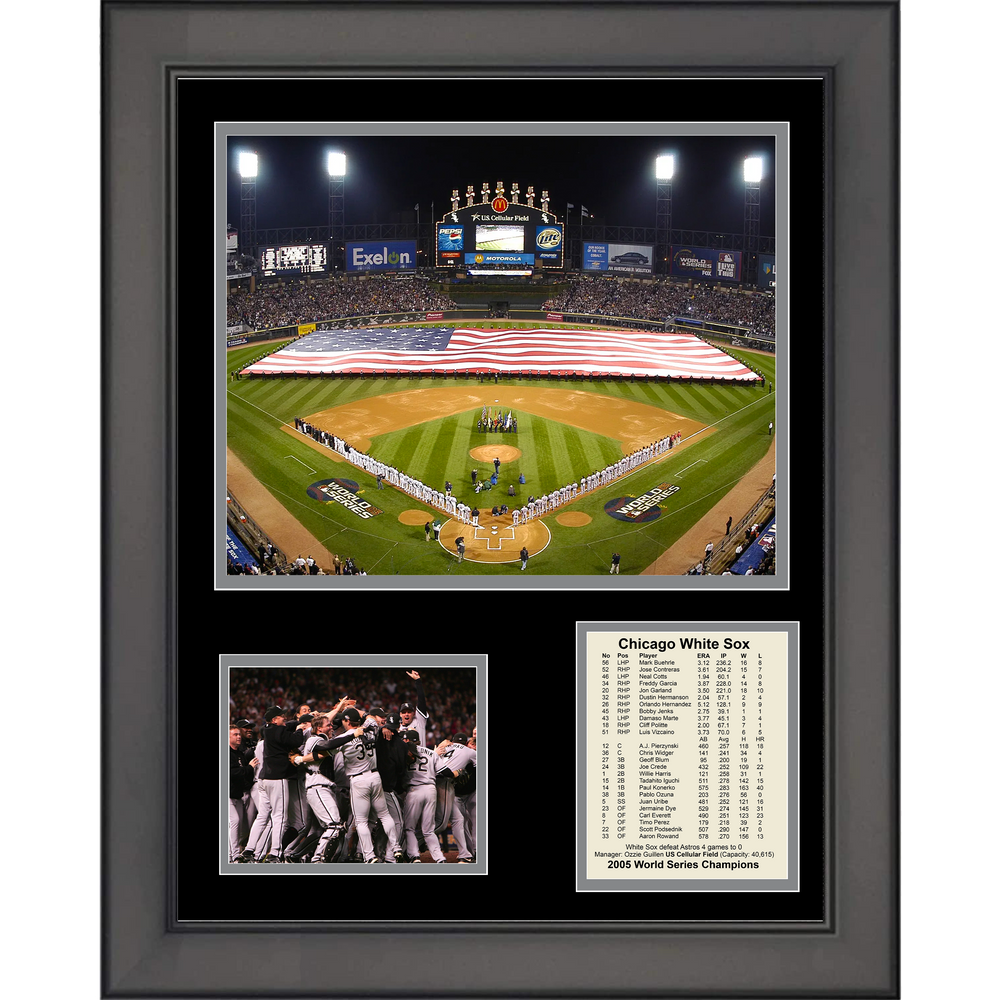 Framed Chicago White Sox 2005 World Series Champions 11"x14" Baseball Three Photo Collage (ONLINE ORDER ONLY)