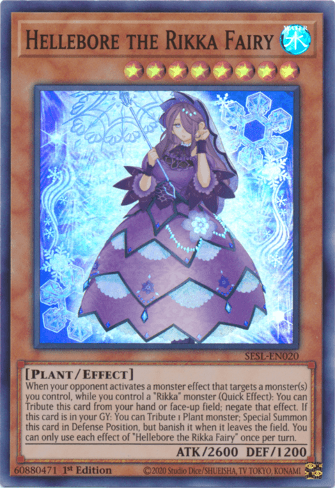 Hellebore the Rikka Fairy [SESL-EN020] Super Rare (ONLINE ORDER ONLY)