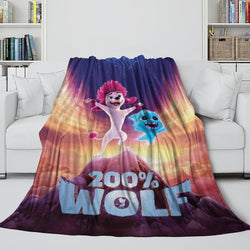 200% Wolf Blanket Flannel Fleece Throw Room Decoration (Online Order Only)