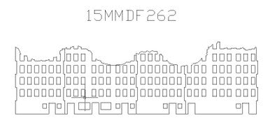 Ruined City Building, 8" x 4" (MDF) - 15MMDF262-3 (Online Order Only)