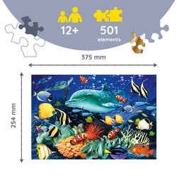 Trefl Wood Craft 501 Piece Wooden Puzzle - Sea Life (ONLINE ORDER ONLY)
