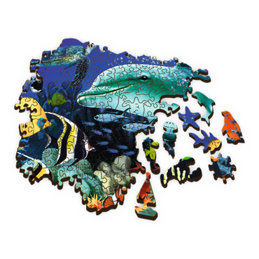 Trefl Wood Craft 501 Piece Wooden Puzzle - Sea Life