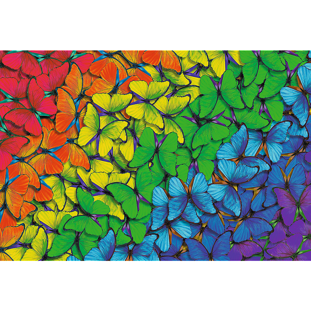 Trefl Wood Craft 501 Piece Wooden Puzzle - Rainbow Butterflies (ONLINE ORDER ONLY)