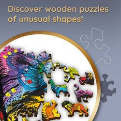 Trefl Wood Craft 501 Piece Wooden Puzzle - Colorful Puppy (ONLINE ORDER ONLY)