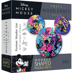 Trefl Wood Craft 500 +5 Piece Wooden Puzzle - Disney's Mickey Mouse (ONLINE ORDER ONLY)