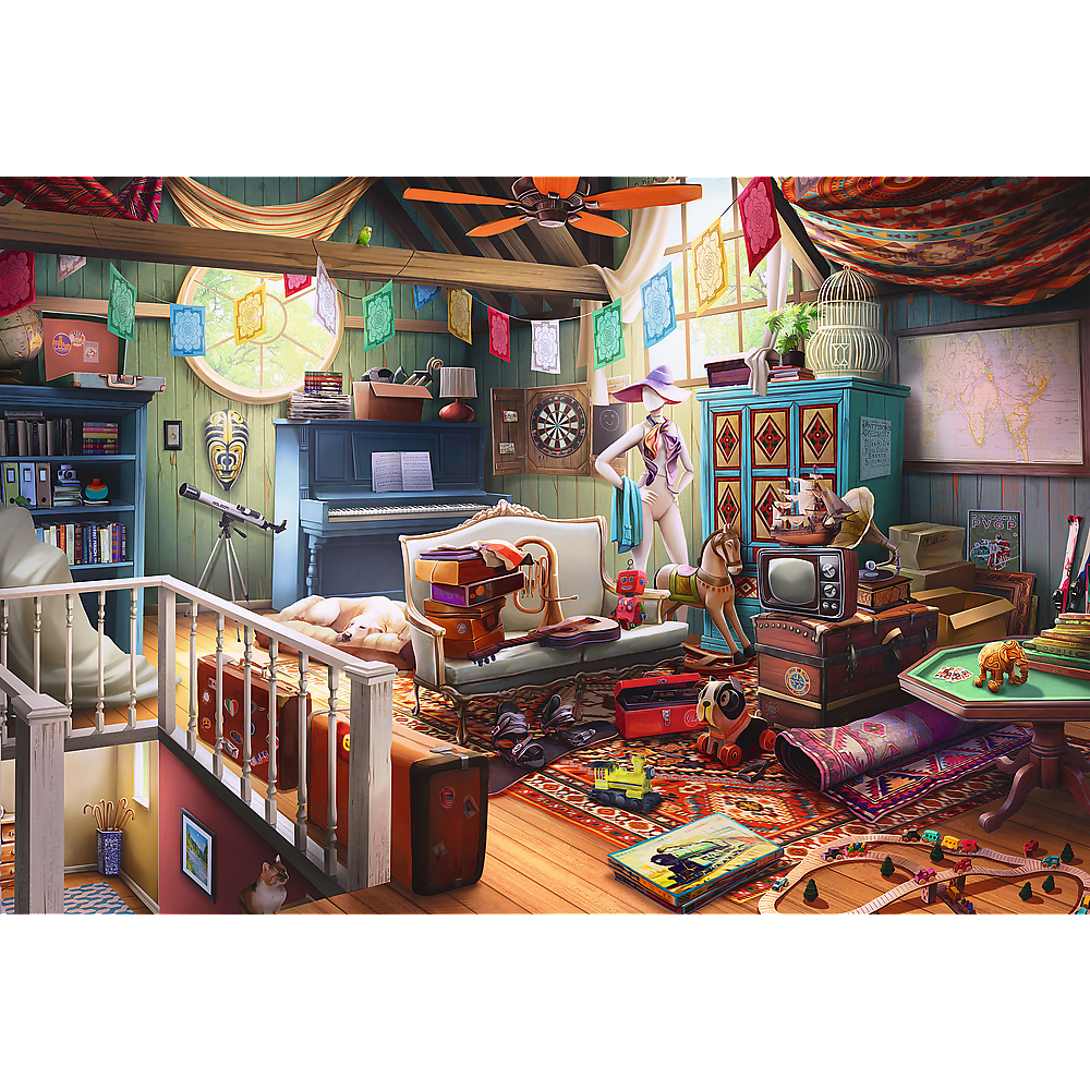 Trefl Wood Craft 501 Piece Wooden Puzzle - Treasures in the Attic (ONLINE ORDER ONLY)