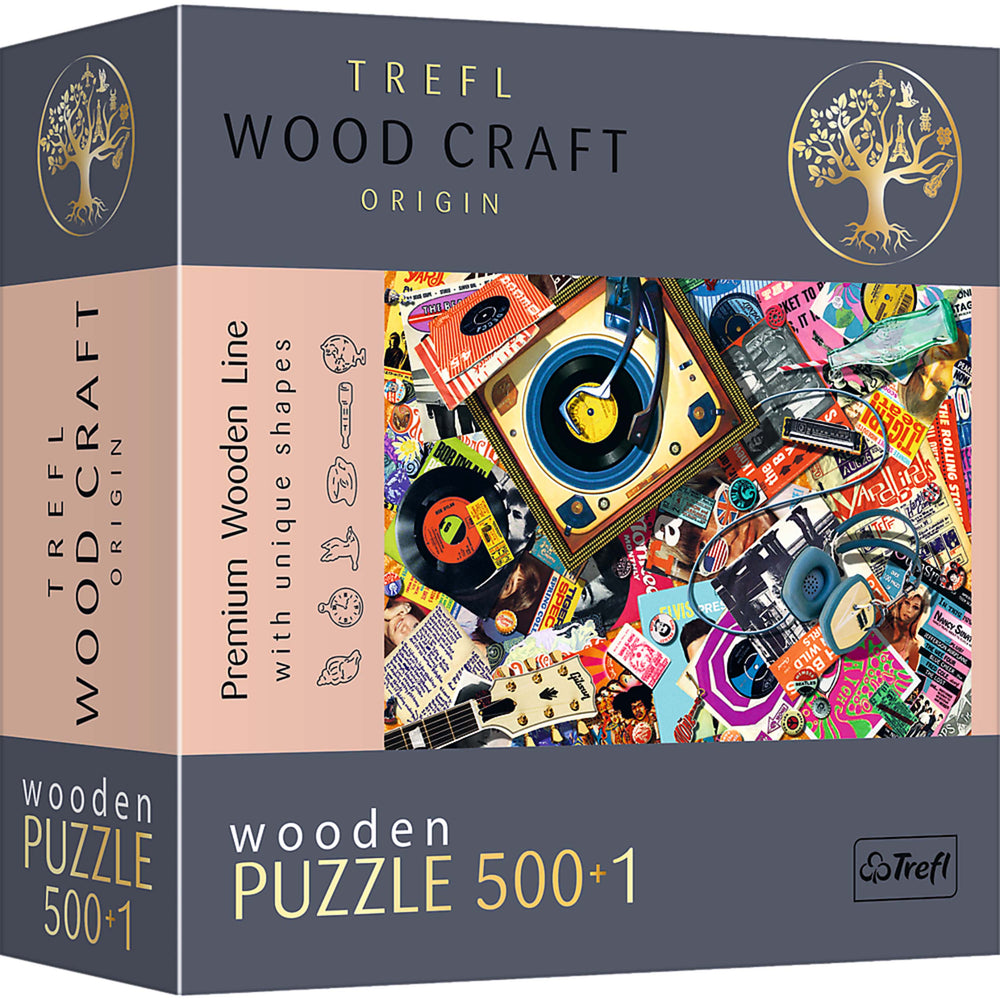 Trefl Wood Craft 501 Piece Wooden Puzzle - In the World of Music (ONLINE ORDER ONLY)