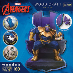 Trefl Wood Craft 160 Piece Wooden Puzzle - Marvel Thanos on Throne (ONLINE ORDER ONLY)