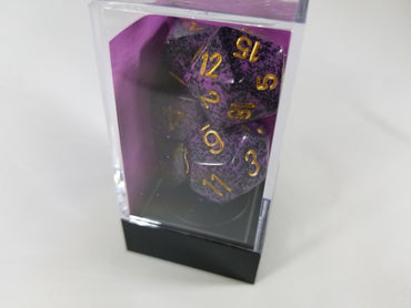 Chessex Polyhedral 7 Die Speckled Hurricane w/ Gold Numbers Set Of 7 Dice CHX 25317 (Online Only)
