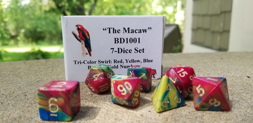 "The Macaw" 7-Dice Set BD1001 (Online Only)