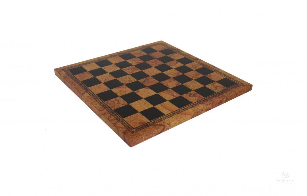 Chess Board - Faux Leather - Old Map Design (ONLINE ORDER ONLY)