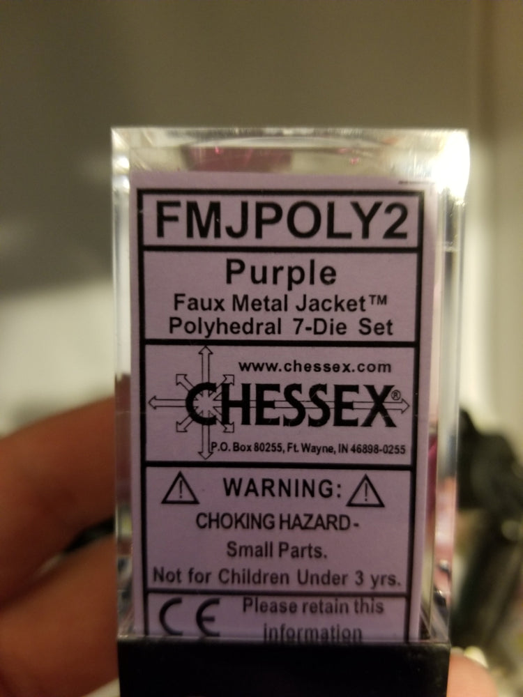 Faux Metal Jacket Purple (Online Only)