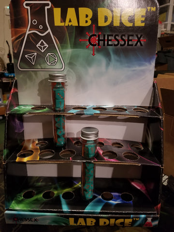 29977 Lab Dice Tube Display (Online Only)