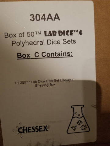 29977 Lab Dice Tube Display (Online Only)