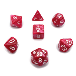 Rose Garden - 7 Piece DnD Dice Set | Acrylic RPG Gaming Dice (ONLINE ORDER ONLY)