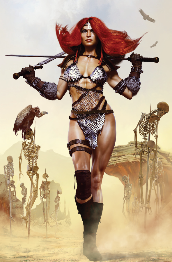 Invincible Red Sonja #5 Giorgos Tsolis Virgin Variant GGA (10/13/2021) Dynamite (ONLINE ORDER ONLY)