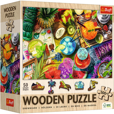 Trefl Wood Colorful Cocktails 500+1 Wooden Puzzle