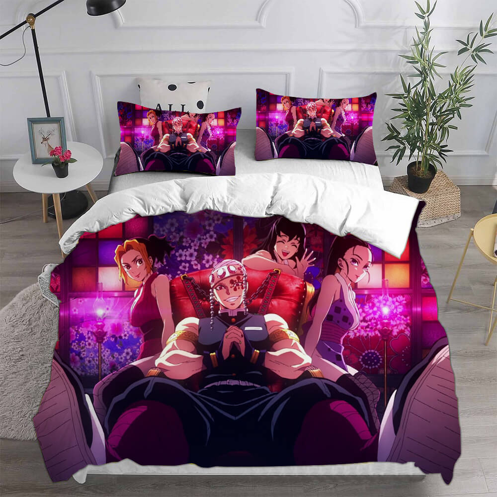 2021 Demon Slayer Kimetsu no Yaiba Bedding Set Duvet Covers Quilt Sets (Online Order Only)