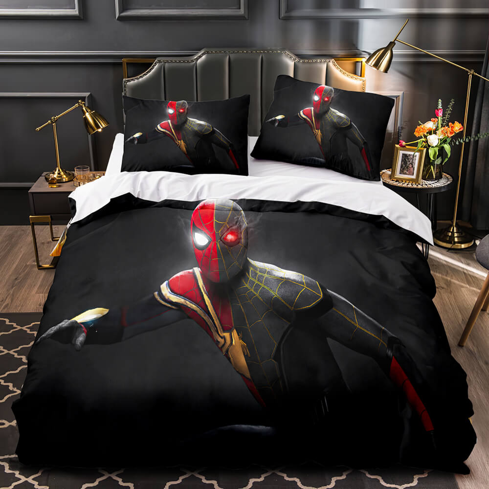 2021 Spider-Man No Way Home Bedding Set Duvet Cover Quilt Bed Sets (Online Order Only)