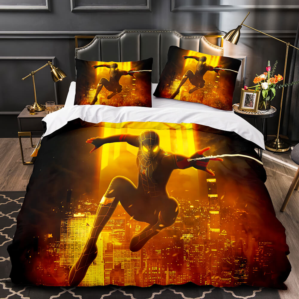 2021 Spider-Man No Way Home Bedding Set Duvet Cover Quilt Bed Sets (Online Order Only)