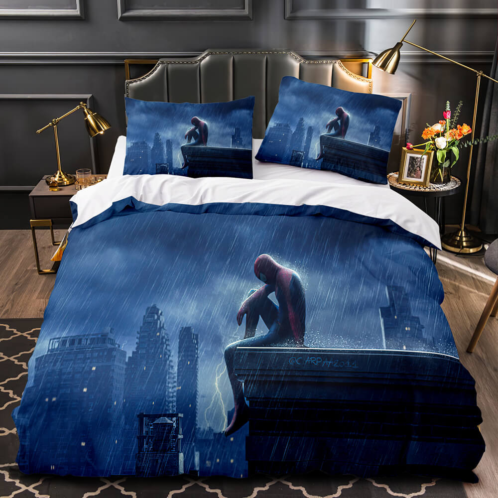 2021 Spider-Man No Way Home Bedding Set Duvet Cover Quilt Bed Sets (Online Order Only)
