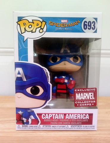 Marvel Funko Pop - Captain America (Collector Corps) (ONLINE ORDER ONLY)