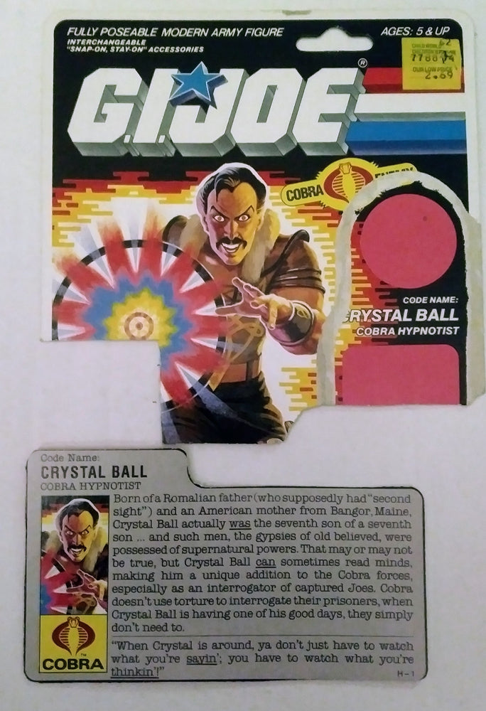 G.I. Joe COBRA action figure - Crystal Ball (COBRA Hyptnotist) (ONLINE ORDER ONLY)