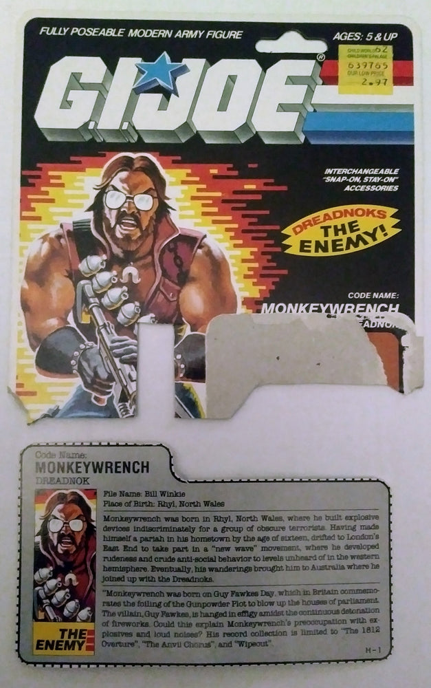 G.I. Joe COBRA action figure - Monkeywrench (Dreadnok) (ONLINE ORDER ONLY)