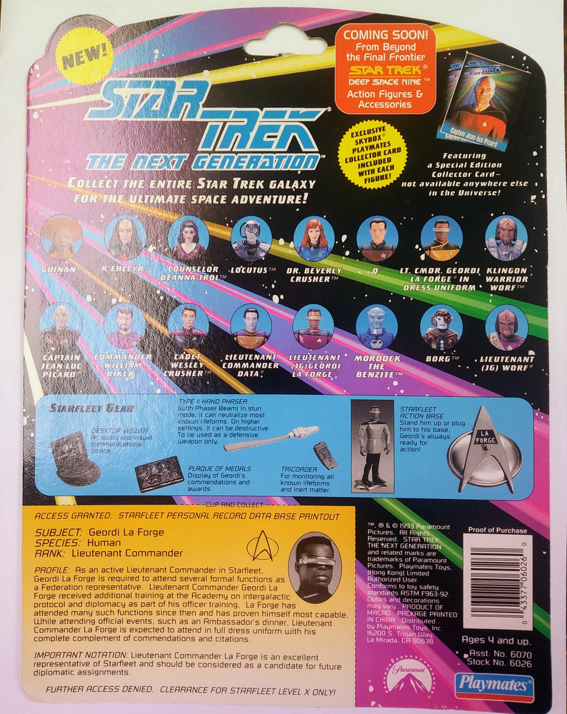 Star Trek action figure - Geordi La Forge (Dress Uniform) (ONLINE ORDER ONLY)