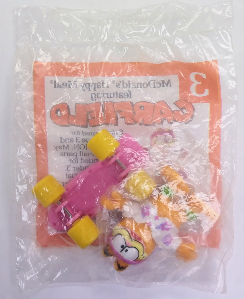 McDonald's Happy Meal toy - Garfield on skateboard (Bagged) (ONLINE ORDER ONLY)