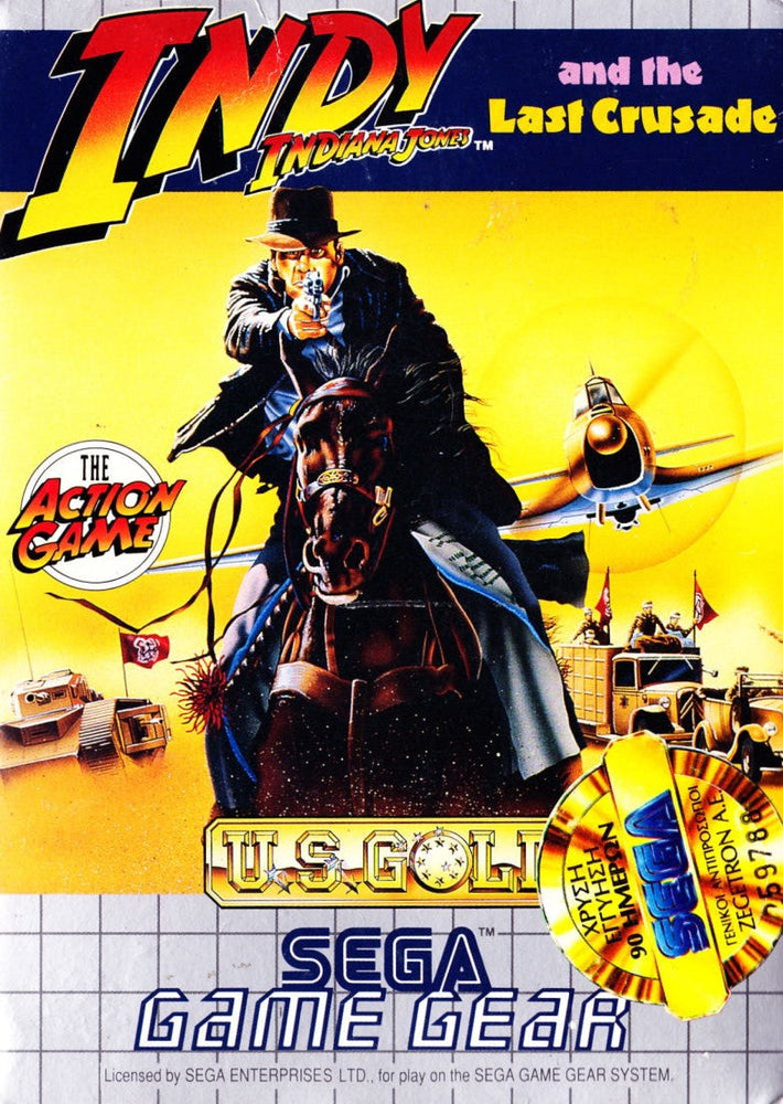 Indiana Jones and the Last Crusade (Sega Game Gear) (ONLINE ORDER ONLY)