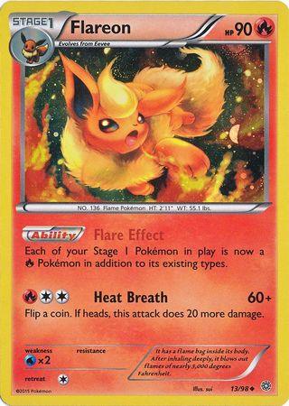 Flareon (13/98) (Cosmos Holo) [XY: Ancient Origins] (Online Only)
