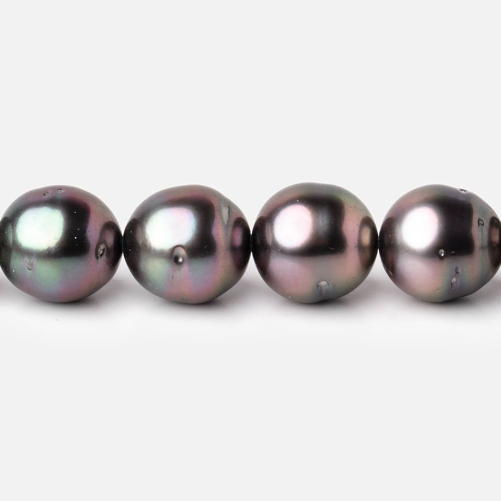 10-11.5mm Tahitian Round Saltwater Pearls 16 inch 37 pieces AA (ONLINE ORDER ONLY)