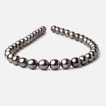 10-11.5mm Tahitian Round Saltwater Pearls 16 inch 37 pieces AA (ONLINE ORDER ONLY)