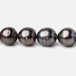 10-12mm Tahitian Round Saltwater Pearls 16 inch 36 pieces AA (ONLINE ORDER ONLY)