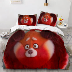 2022 Cartoon Turning Red Bedding Set Quilt Duvet Cover Bedding Sets (Online Order Only)