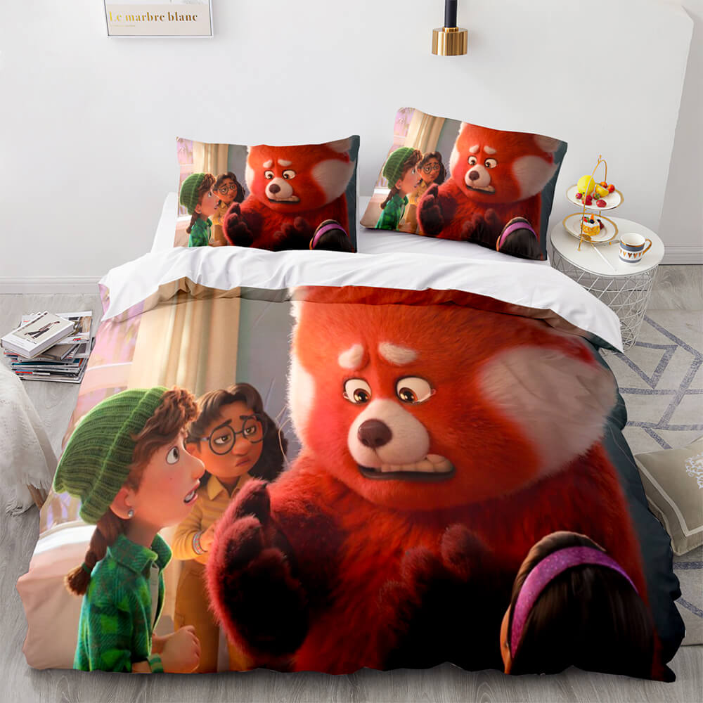 2022 Cartoon Turning Red Bedding Set Quilt Duvet Cover Bedding Sets (Online Order Only)