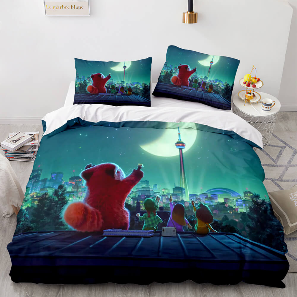 2022 Cartoon Turning Red Bedding Set Quilt Duvet Cover Bedding Sets (Online Order Only)