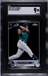 Graded 2022 Topps Chrome Cal Raleigh #149 Rookie RC Baseball Card SGC 9 Mint (ONLINE ORDER ONLY)
