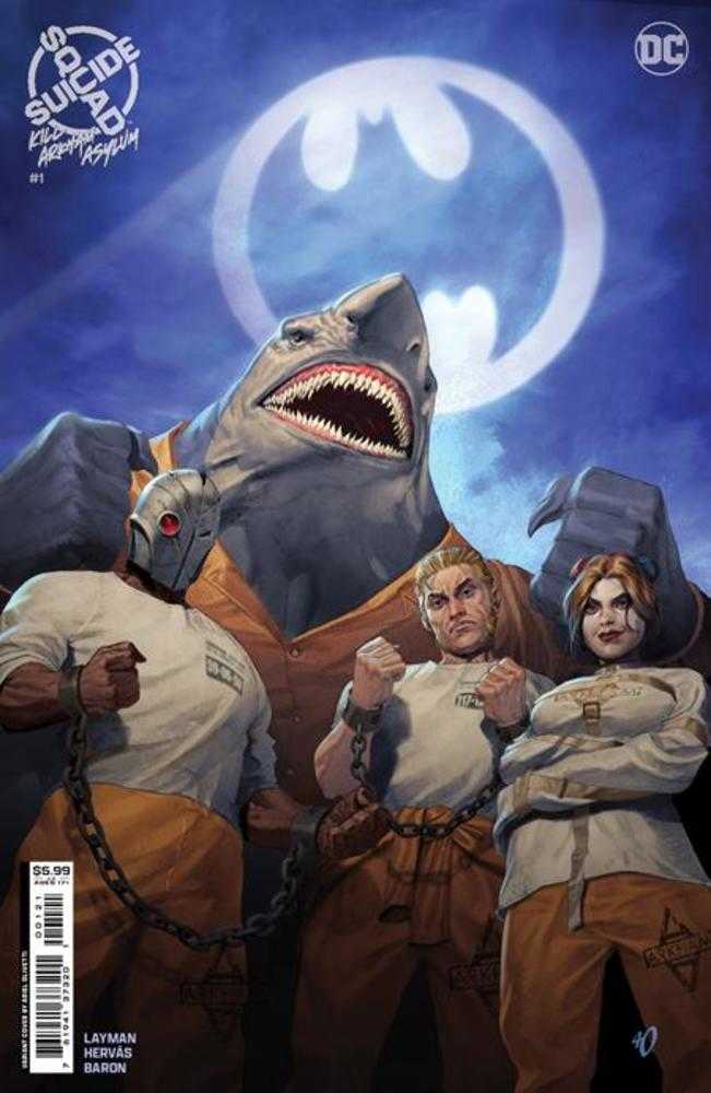 Suicide Squad Kill Arkham Asylum #1 (Of 5) Cover B Ariel Olivetti Card Stock Variant (Mature) (ONLINE ORDER ONLY)