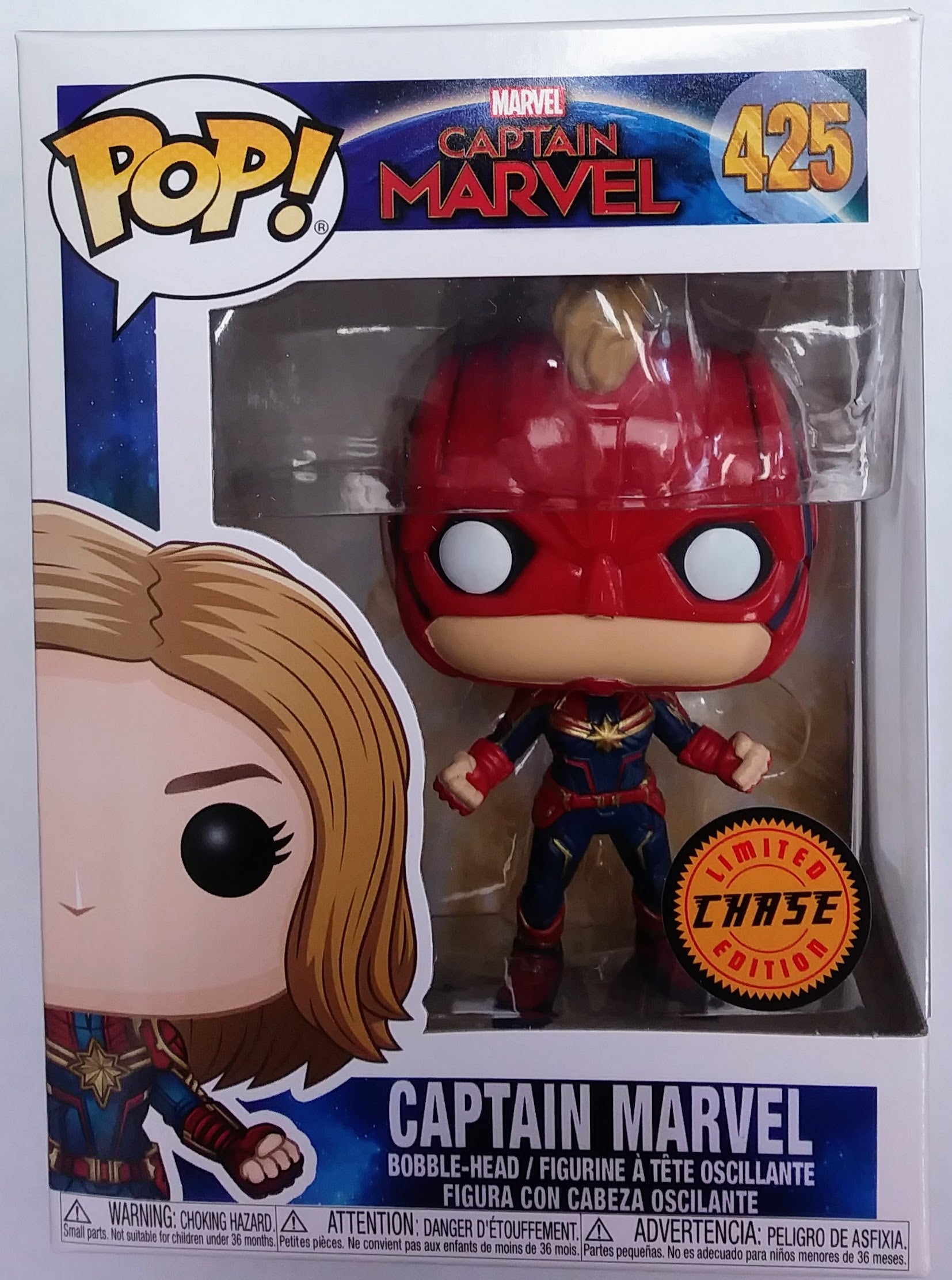 Marvel Funko Pop - Captain Marvel (Chase) (ONLINE ORDER ONLY)