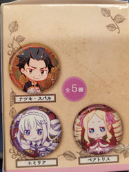 Re:Zero -Starting Life in Another World- Toji Colle Can Badge Vol.2 Button Set 1 Box (5 pcs)