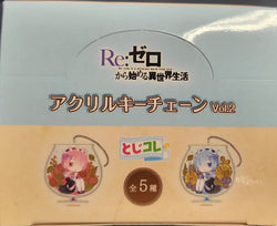 Re:Zero - Starting Life in Another World - Toji Colle Acrylic Keychain Vol.2 Key Chain Set 1 Box (5 pcs)