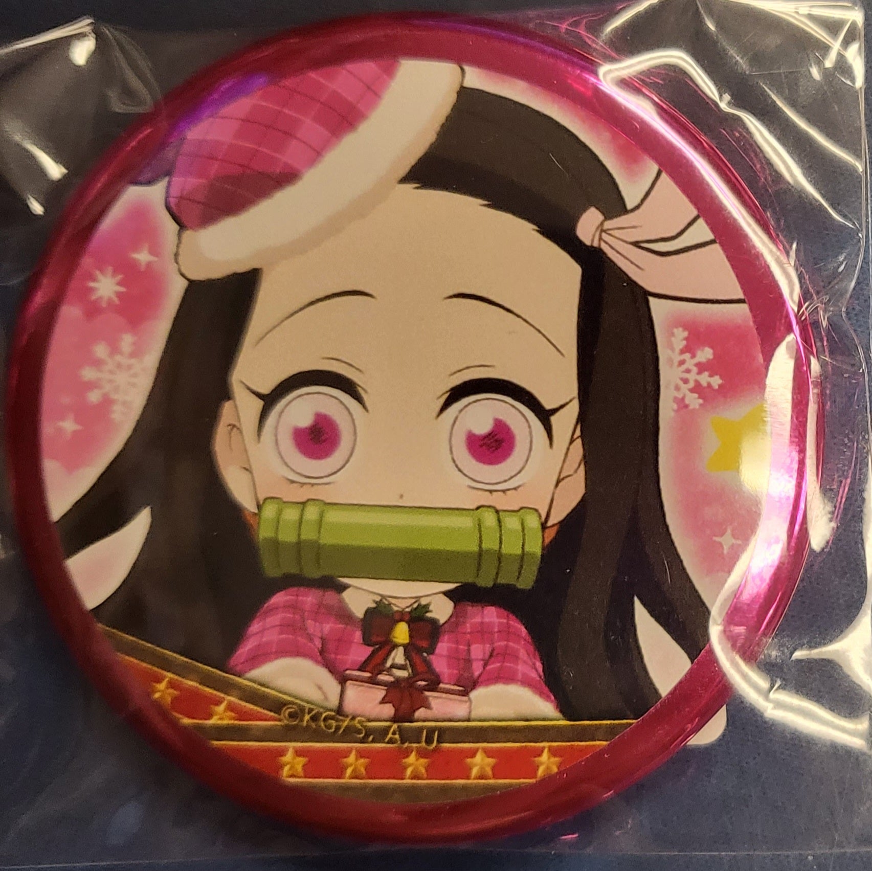 Nezuko Kamado Demon Slayer: Kimetsu no Yaiba Christmas Event 56 mm metal badge