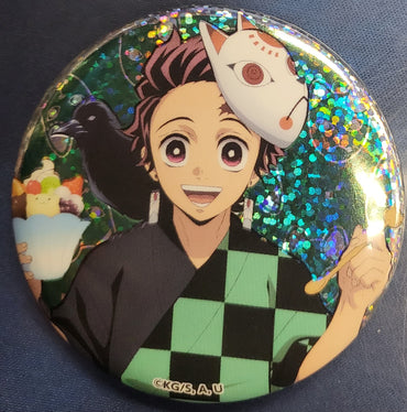 Tanjiro Kamado Demon Slayer: Kimetsu no Yaiba Christmas Event 56 mm metal badge (Holo Ver)