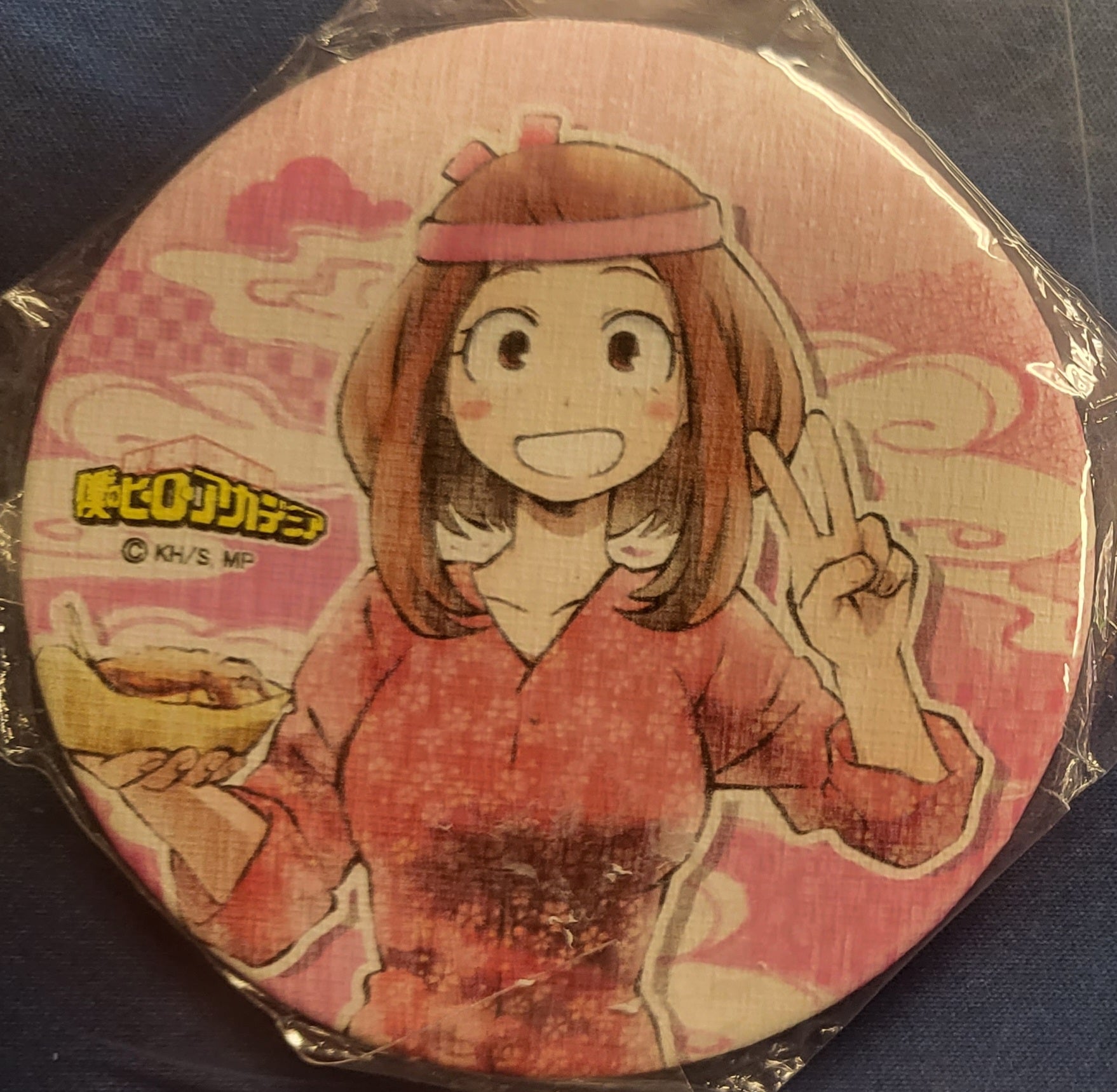 My Hero Academia Big Can Badge Button Ochako school festival