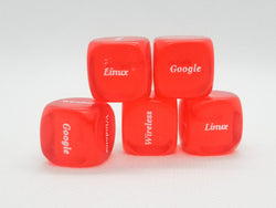 10x Red Computer Dice d6 | Tech Themed Dice 6-Sided 16mm Tech Dice 16mm (Online Only)