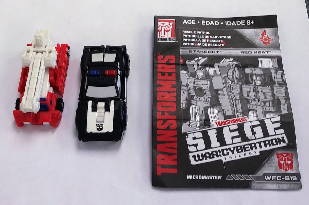 Transformers Micromasters figure set - Autobots Stakeout and Red Heat (Siege) (ONLINE ORDER ONLY)