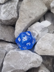 Time Walker | Blue w/White Glitter 7-Dice Set RPG Dice Set (Online Only)